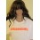 White tshirt - Orange text Kingdomcummz - Large