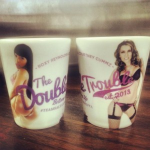 Double Trouble Shot Glass  + 8x10 Poster